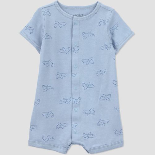 Carter's Just One You® Baby Boys' Airplane Romper - Blue 18M