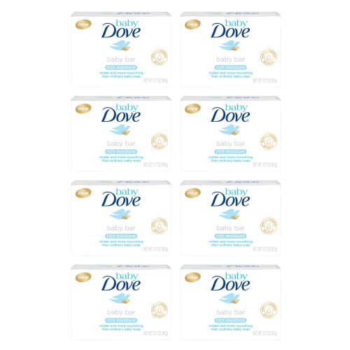 Baby Dove Bar Soap Rich Moisture 3.17 oz 8 bar