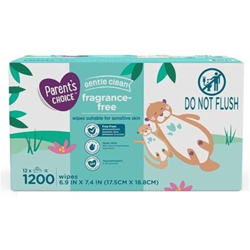 Frragrance Free Baby Wipes, 1200 Count - Hypoallergenic And pH Balanced - Alcohol Free - No Harsh Iritants - Suitable For Sensitive Skin