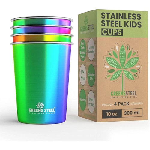 Greens Steel Stainless Steel Cups 10oz Tumbler
