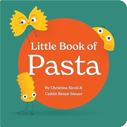 BlueMilk Little Book of Pasta Board Book for Babies and Toddlers about Shapes Read with Phonics and Rhymes Baby Book 0-12 Months Toddler Book Ages 1-4