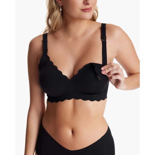 Momcozy Nursing Bras for Breastfeeding, Seamless Pregnancy Maternity Bra Wireless Classic Jelly Strip Support Nursing Bra