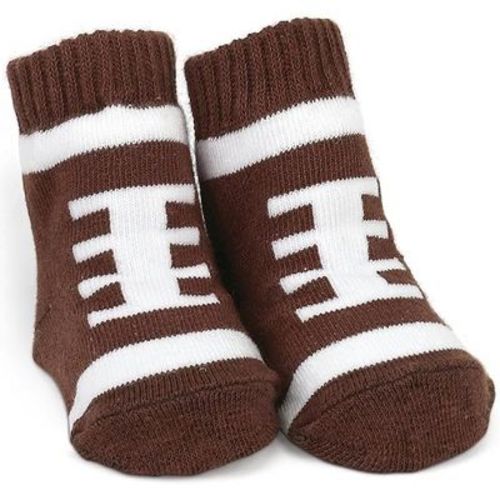 Bearington Baby Touchdown Newborn Boy's Football Socks for Baby Shower, Ages 0- 6 months, For Ages 0-3