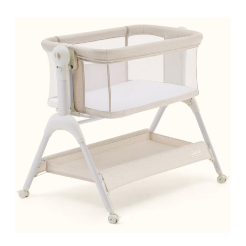 HARPPA Cuddly Sway | 3-in-1 Rocking Baby Bassinet & Bedside Sleeper with Anti-Reflux Mattress for Newborns | Attaches to Bed, Adjustable Height, Tool-Free Setup, Portable Wheels, CPSC Certified, Gentle Rocking Motion | Ideal for Infants, Safe Co-Sleeping