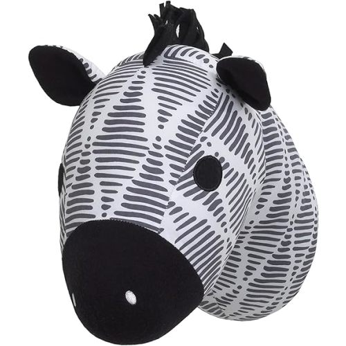 Little Love by NoJo – 3-D Zebra Stuffed Wall Hanging Decor, Fauxidermy - Nursery, Bedroom or Playroom Décor