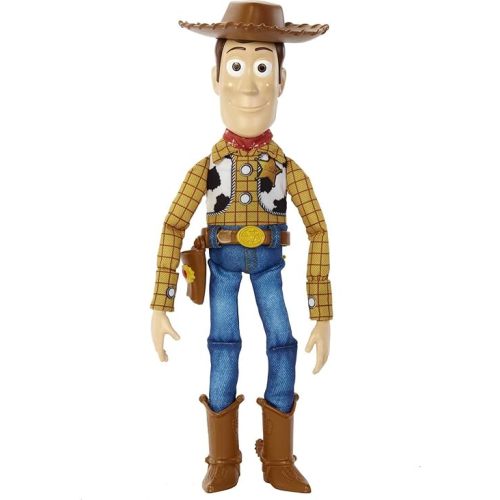 Mattel Disney Pixar Toy Story Talking Woody Action Figure & Accessory, Roundup Fun 12-inch Collectible with 30+ Sounds & Phrases