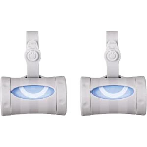 Ubbi Retractable Bag Dispenser for Diaper Bag, Gray, 2 Pack
