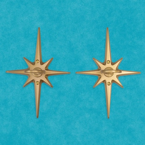 Atomic Starburst Curtain Tie Back Hook/Curtain Rod Holder