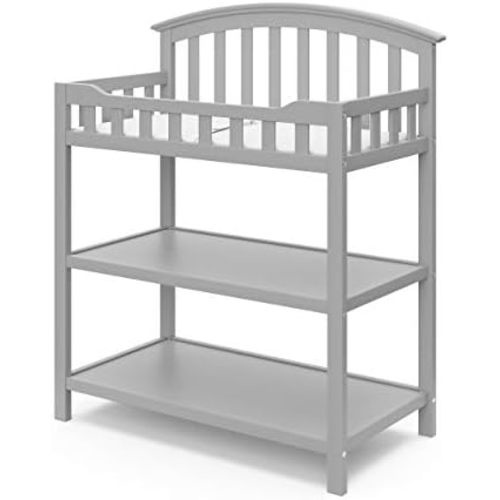 Graco Changing Table with Water-Resistant Changing Pad, Pebble Gray