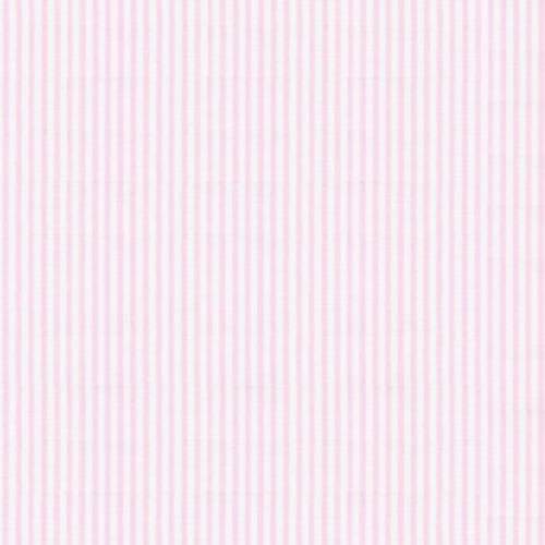 Pink Seersucker Stripe in Cotton - Custom Made Fitted Sheet for Baby Crib