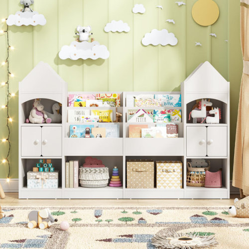 Corrigan Studio® Castle Shape Children's Bookshelf, Kids Bookcase | Wayfair