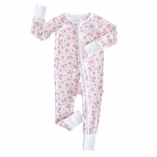 Silly Goose Convertible Zip Romper | Pink