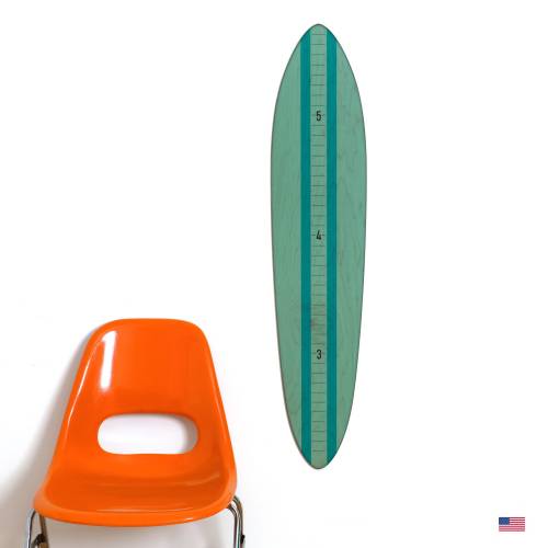 Teal Retro Wooden Growth Charts / Kids Wood Height Chart / Baby Shower Gift / Personalized Growth Chart