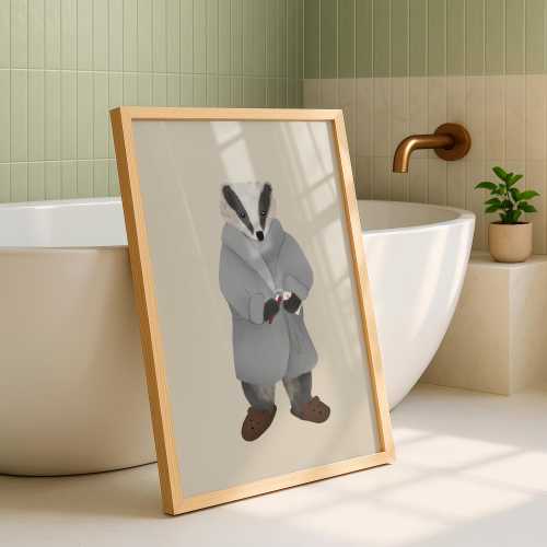 Childrens Bathroom Boy Bathroom Boys Bathroom Decor Fun Bathroom Print Toddler Bathroom Cute Bathroom Art Woodland Bathroom Funny Animal Art