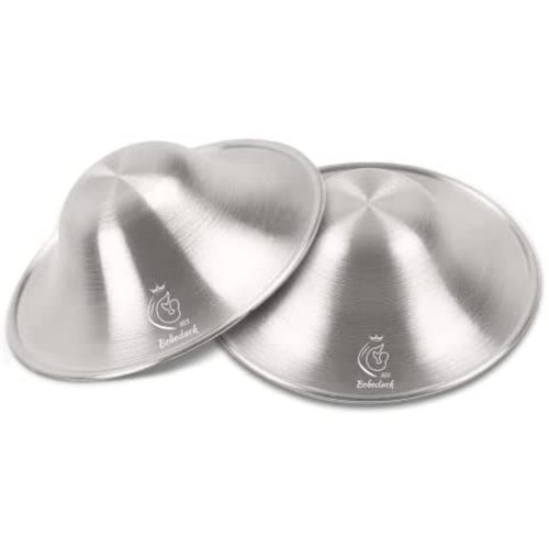 Nipple Shields for Nursing Newborn - Silver Nursing Cups Soothe and Protect Your Nursing Nipple, Newborn Essentials Must Haves Nipple Pads, Nipple Covers Protector for Women Breastfeeding