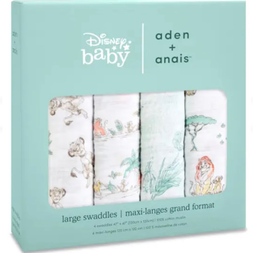 Boutique Cotton Muslin Swaddles 4 Pack | aden + anais