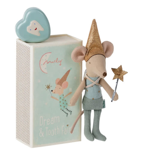 Tooth Fairy Mouse, Little Brother in Match Box - Maileg USA