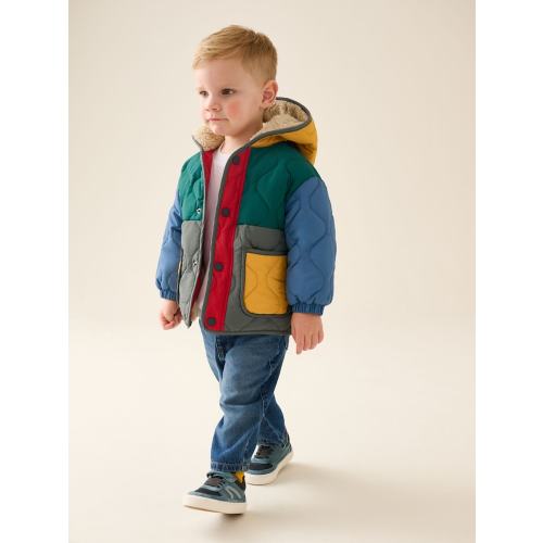 Buy Colour Block Quilted Coat (3mths-7yrs) from Next USA