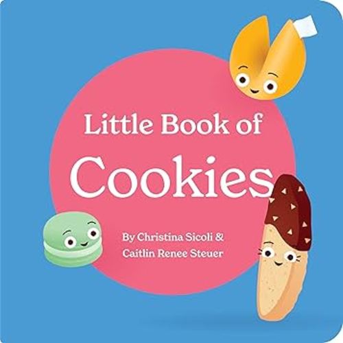 BlueMilk Little Book of Cookies Board Book for Babies and Toddlers Rhymes about Baking in the Kitchen with Kids Baby Book 0-12 Months Childrens books ages 0-3