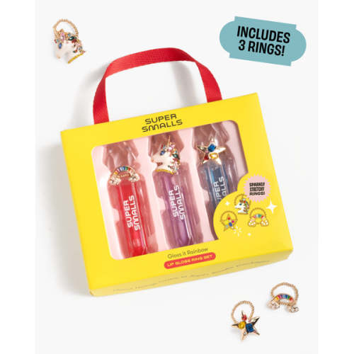 Gloss It Rainbow Lip Gloss Ring Set