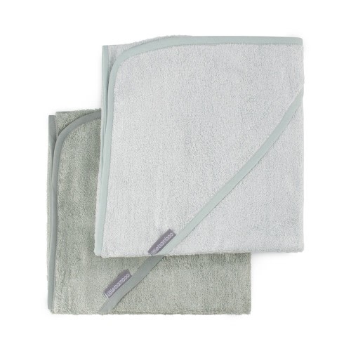 Little Bamboo Hooded Towel 2 Pack Bayleaf