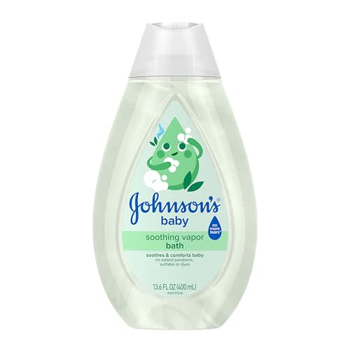 Johnson's Baby Soothing Vapor Bath with Calming Aromas to Relax Babies, Gentle No More Tears Formula, Soothes & Comforts Baby, Hypoallergenic, No Added Parabens, Sulfates & Dyes, 13.6 fl. oz