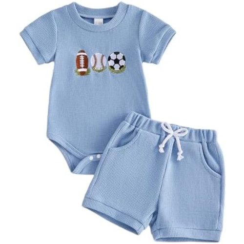 Douhoow My First Easter Baby Boy Outfit Embroidered Short Sleeve Baby Romper Boys Shorts Infant Summer Clothes