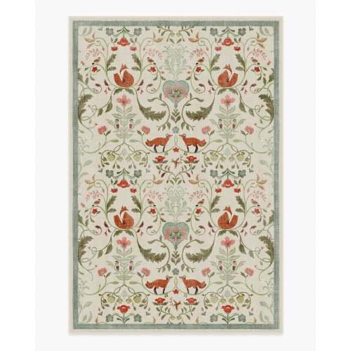 Foxfen Ivory Multicolor Flatwoven Rug | Ruggable