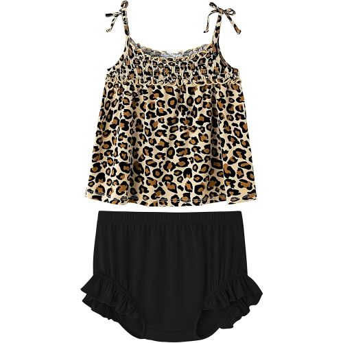 Toddler Girls Clothes Set Cute Playwear Summer T-Shirt and Shorts Baby Outfits Viscose from Bamboo 3Months-6Y