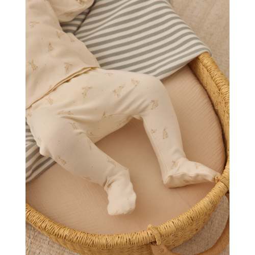 Wrap Top + Footed Pant Set Bunnies