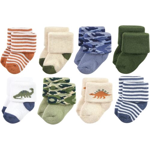Hudson Baby Baby Girls' Cotton Rich Newborn and Terry Socks