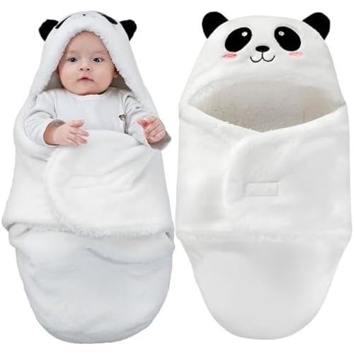 Baby Swaddle Blanket – Ultra Soft Plush Wrap for Newborns 0-6Months, Warm Sherpa Receiving Blanket Essential for Infant Sleep