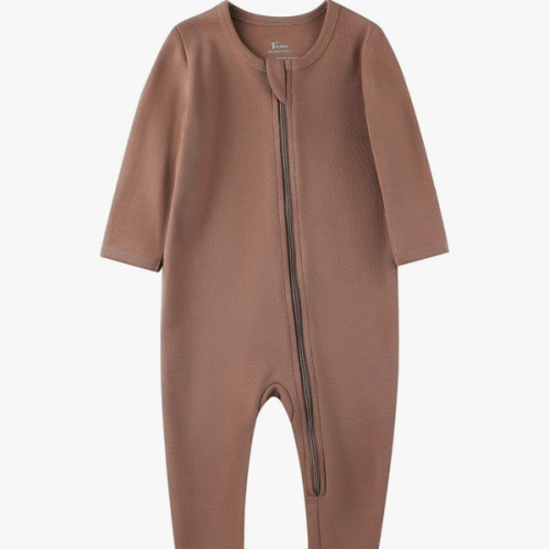O2 BABY Baby Boys Girls Organic Cotton Zip-Front Sleeper Pajamas, Footed Sleep 'n Play