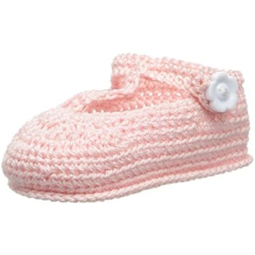 Jefferies Socks Baby-Girls Newborn T-Strap Mary Jane Crochet Bootie