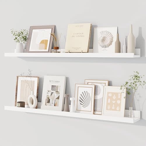 Long Floating Shelves, White