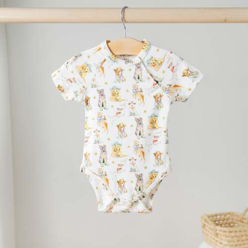Cowboy Pups Organic Cotton Onesie