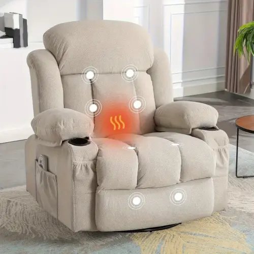 massage recliner chair swivel rocking recliner heat - Temu
