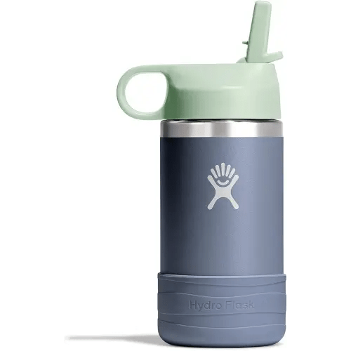 Hydro Flask Kids Water Bottle for School - Stainless Steel and Insulated with Straw Cap - 12 Oz Koala