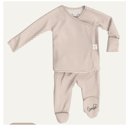 Footie - Berry Twist – Bonsie Skin to Skin Babywear