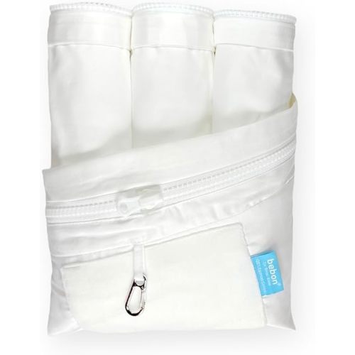 3-Piece Zip-Swap Crib Sheet Set – 2 Tops + 1 Base Layer, 100% Egyptian Cotton 400 TC, Quick-Zip Off for Stress-Free Nighttime Changes, Fits Standard Crib Mattress (White)