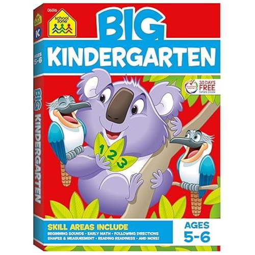 School Zone Big Kindergarten Workbook (Workbook) (Paperback)