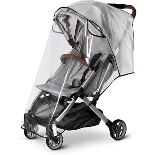 Clear Stroller Rain Cover, Universal EVA Weather Shield with Side Air Vents | Clear Stroller Rain Cover with Air Vents, Universal EVA Weather Shield for Most Single Strollers, Rain, Wind & Snow