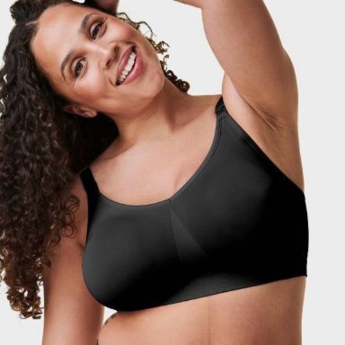 Bravado! Designs Women's Body Silk Seamless Full Cup Nursing Bra - Black M: Medium Support, Wireless, Adjustable Straps