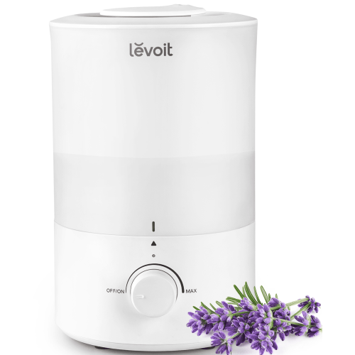 Levoit Cool Mist Humidifier for Room, 3L Top-Fill Humidifier for Bedrooms, and Baby Nurseries, with Aromatherapy, Dual 150, White