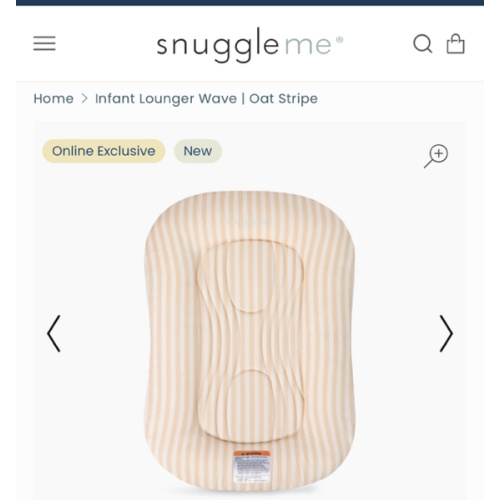 Infant Lounger Wave | Oat Stripe