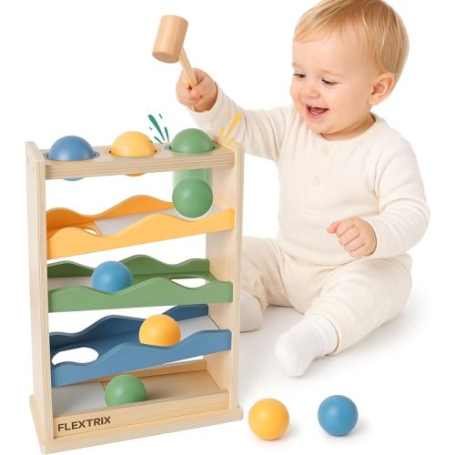 Montessori Ball Drop Toys for 1 2 Year Old Boy Girls Birthday Gifts