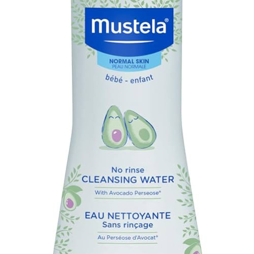 Mustela Baby Cleansing Water - No-Rinse Micellar Water - with Natural Avocado & Aloe Vera - for Baby's Face, Body & Diaper