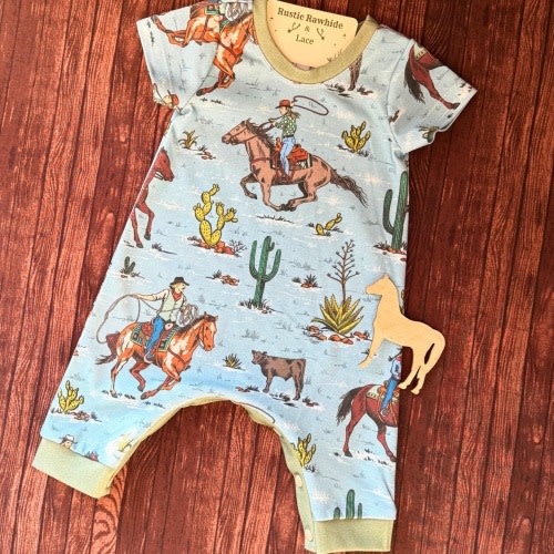 Ranch Roundup Baby Romper: Organic Cotton