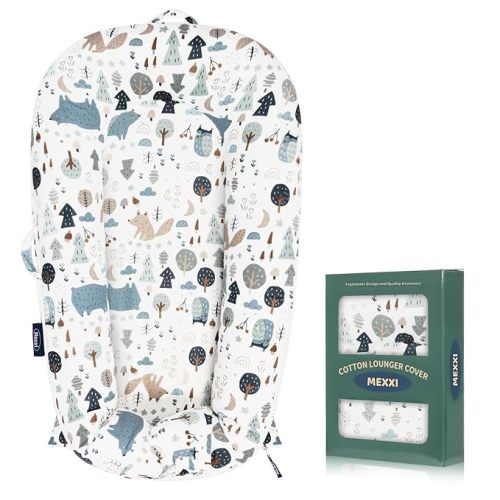 MEXXI Infant Lounger Baby Nest Replacement Cover | Hypoallergenic | Premium | [Fits Dockatot Deluxe+] (Cover Only) (Forest)