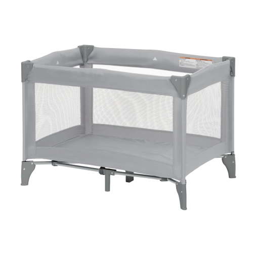 Babideal Portable Baby Play Yard with Mesh Sides and Padded Mat, Arctic Grey